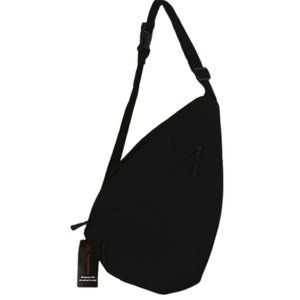 NWT No Boundaries Black Hand Free Zip Sling Bag.